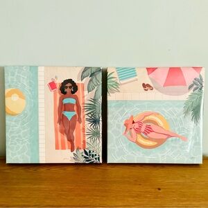 Beach Babes Canvas Wall Prints